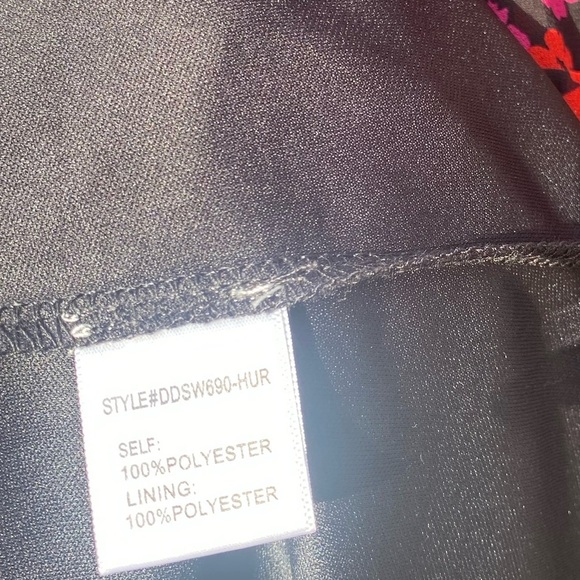 Dee Elly Floral Ruffle Dress - Black, red, and Pink - Picture 6 of 9